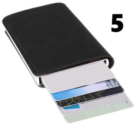 Portafoglio sottile 2 in 1: porta carte eSlide e protezione RFID Portafoglio sottile 2 in 1: porta carte eSlide e protezione RFID