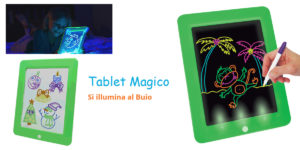 Tablet Magico (DMC): lavagnetta portatile con schede e 8 effetti di luce per bambini, funziona davvero? Recensioni, opinioni e dove comprarlo