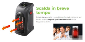 Handy Heater Pro®: Stufa elettrica Portatile a basso consumo, Funziona e Riscalda l’Ambiente? Recensioni, Opinioni e dove comprarlo