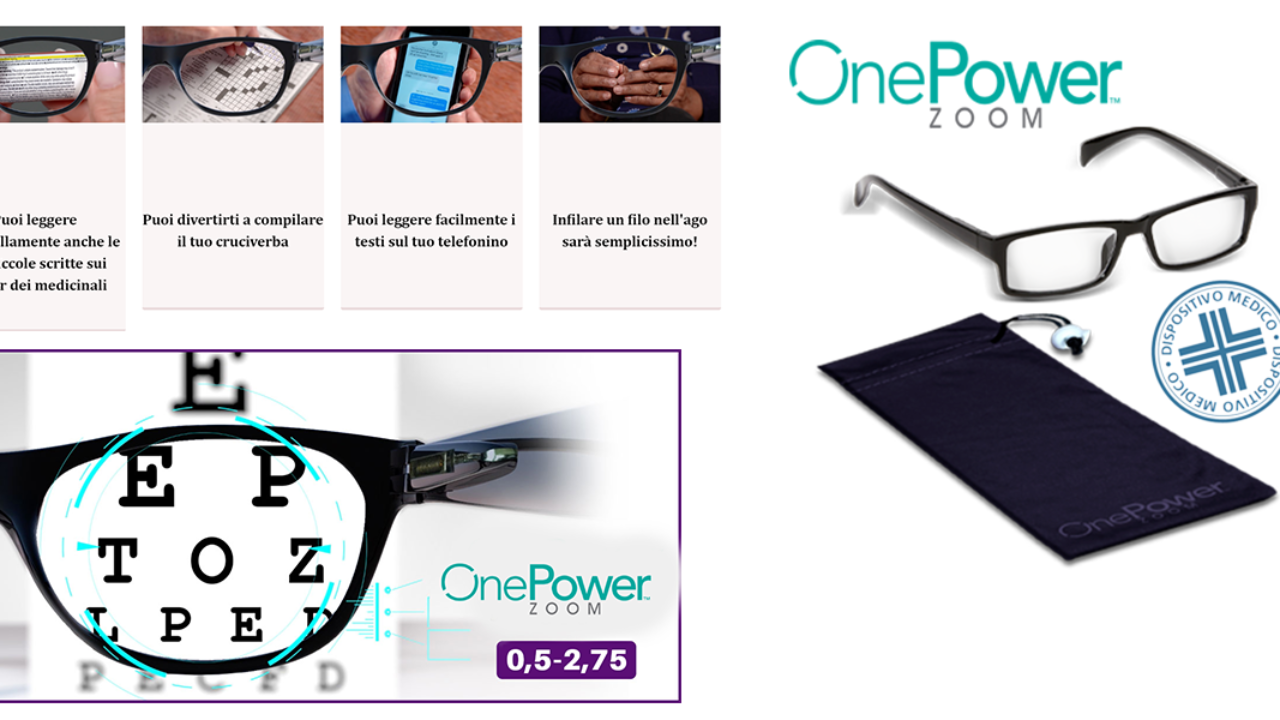 Eye Glasses Occhiali One Power Zoom Recensioni Occhiali One Power
