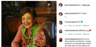 Piero Chiambretti ricorda la mamma Felicita ad un mese dal decesso per Covid19