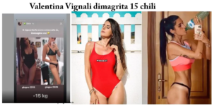 Valentina Vignali dimagrita 15 chili: foto prima e dopo, dieta e come ha fatto