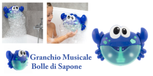 Granchio Musicale Bolle di Sapone: Suona e Spara Bolle contemporaneamente, funziona davvero? Caratteristiche, opinioni e dove comprarlo