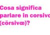 Cosa significa parlare in corsivo (cörsivœ)? Come si parla, come si scrive e chi l'ha inventato