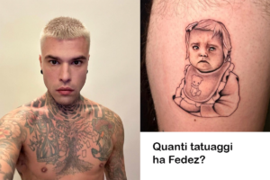 Scrivimi un articolo su Quanti tatuaggi ha Fedez? dove, quali e significati