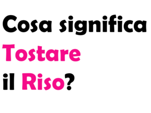 Cosa significa Tostare il Riso? Come si fa, a cosa serve, mantecatura, tostatura, consigli e curiosità