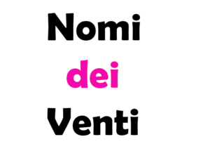 Nomi dei Venti: origine, storia, quanti e quali sono