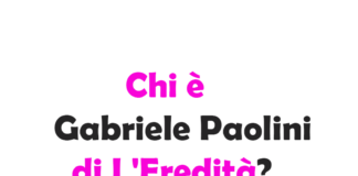 Chi è Gabriele Paolini di L'Eredità?