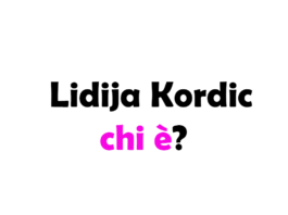 Lidija Kordic chi è?