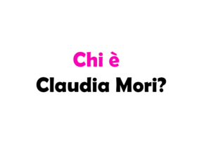 Chi è Claudia Mori?