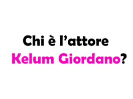 Chi è l’attore Kelum Giordano? Biografia, età, carriera, serie tv, Instagram e vita privata
