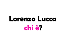 Lorenzo lucca chi è