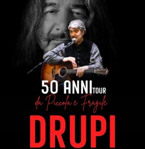 Drupi in Tour: “50 anni da Piccola e Fragile” – Le Date in Italia e in Europa (2025)