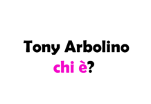 Tony Arbolino chi è?