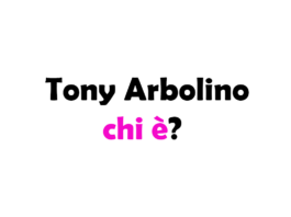 Tony Arbolino chi è?