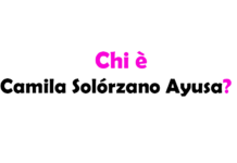 Chi è Camila Solórzano Ayusa?