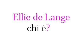 Ellie de Lange chi è?