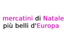 I mercatini di Natale più belli d’Europa