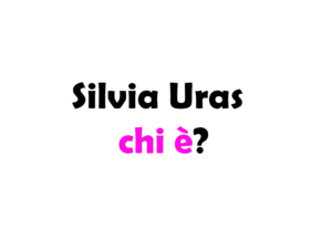 Silvia Uras chi è?