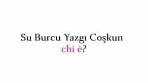 Su Burcu Yazgı Coşkun chi è?