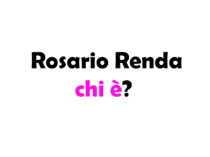 Rosario Renda chi è?