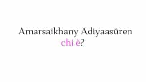 Amarsaikhany Adiyaasüren chi è Amarsaikhany Adiyaasüren chi è