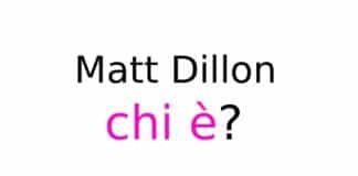 Matt Dillon chi è
