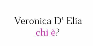 Veronica D' Elia chi è