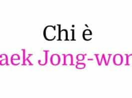 Chi è Baek Jong-won?