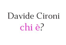 Davide Cironi chi è