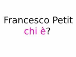 Francesco Petit chi è