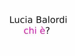 Lucia Balordi chi è
