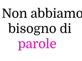Non abbiamo bisogno di parole