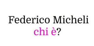 Federico Micheli chi è