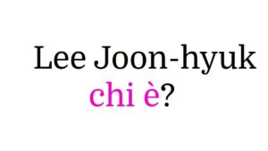 Lee Joon-hyuk chi è