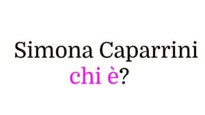 Simona Caparrini chi è Simona Caparrini chi è?