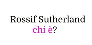 Rossif Sutherland chi è