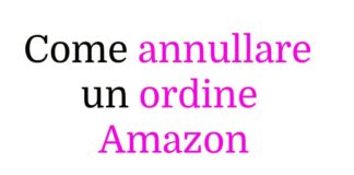 Come annullare un ordine Amazon