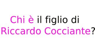 Chi è il figlio di Riccardo Cocciante?