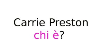 Carrie Preston chi è?
