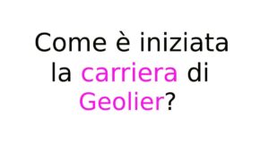 Come è iniziata la carriera di Geolier Come è iniziata la carriera di Geolier?