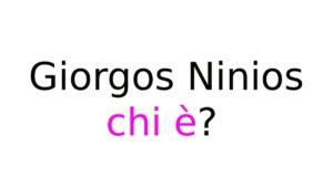 Giorgos Ninios chi è Giorgos Ninios chi è