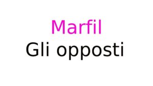 Marfil – Gli opposti Marfil – Gli opposti