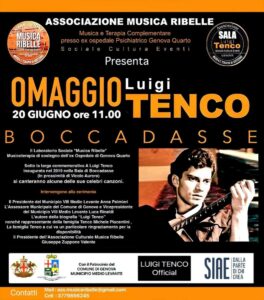 Omaggio a Luigi Tenco a Boccadasse Genova celebra il grande cantautore il 20 giugno 2026 Omaggio a Luigi Tenco a Boccadasse: Genova celebra il grande cantautore il 20 giugno 2026