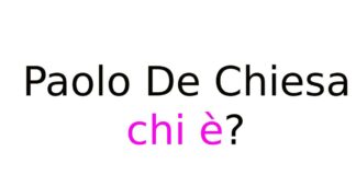 Paolo De Chiesa chi è