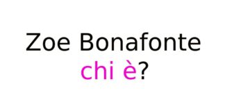 Zoe Bonafonte chi è