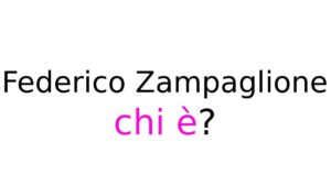 federico zampaglione chi e Federico Zampaglione chi è?