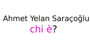 Ahmet Yelan Saraçoğlu chi è Ahmet Yelan Saraçoğlu chi è