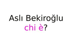 Aslı Bekiroğlu chi è?