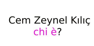 Cem Zeynel Kılıç chi è